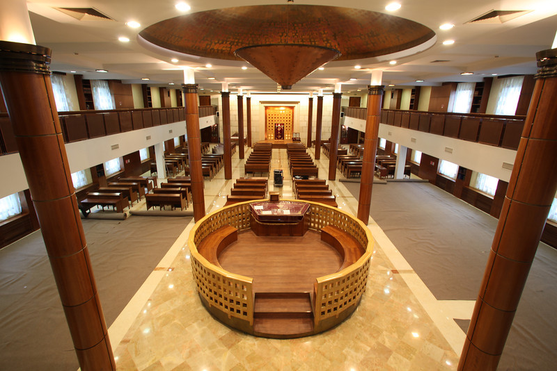 A Chabad által létesített moszkvai zsidó közösségi ház modern zsinagógája