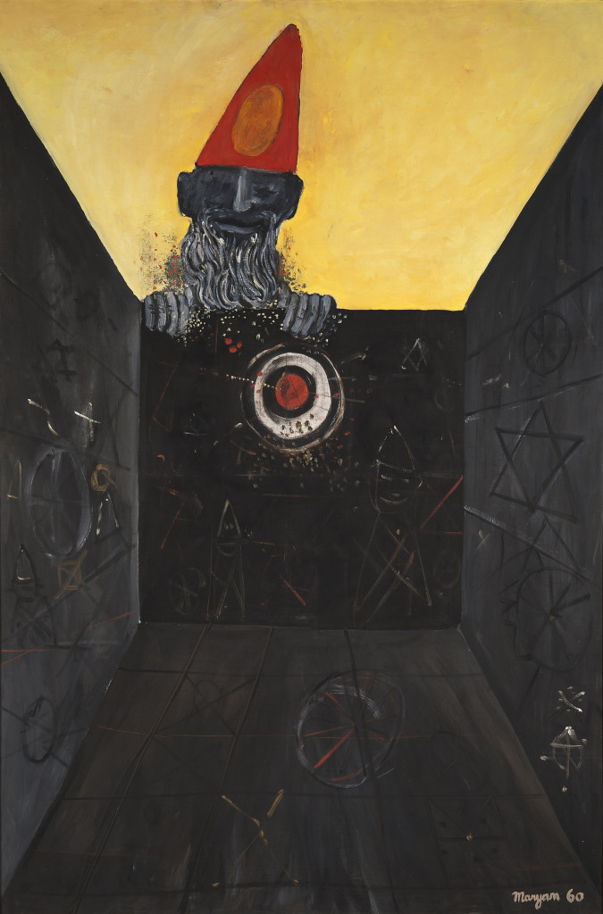 Figures de l'enfermement, 1960, huile sur toile
