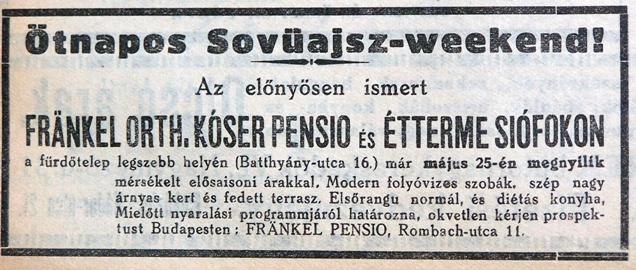 4 - Hirdetés egy ortodox újságból, a 20. század elején