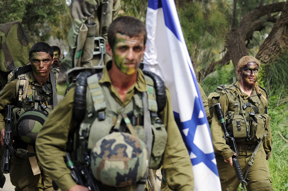 izraeli katonák gyakorlaton fotó Europess AP