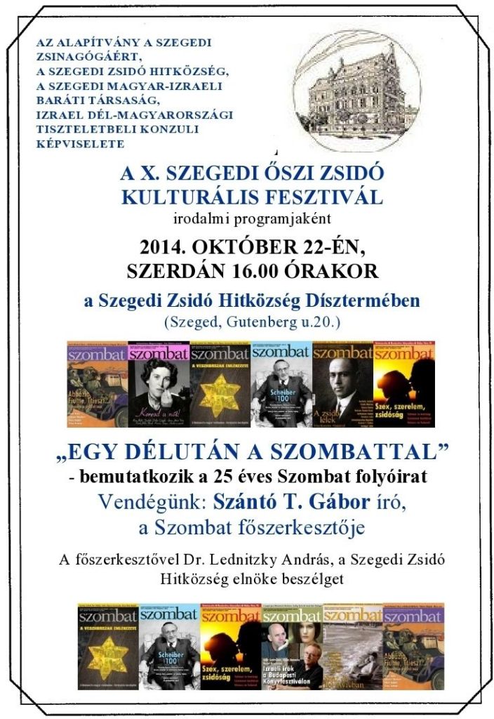 Szegedi Szombat est plakát