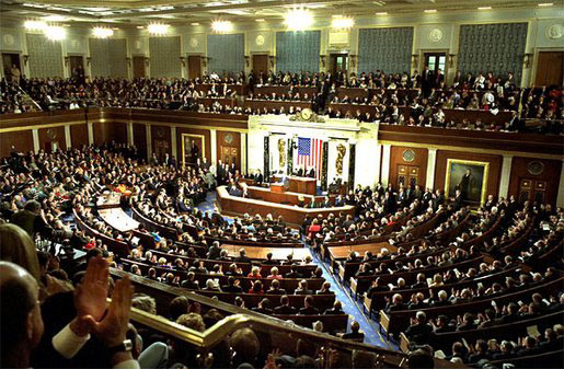 Az amerikai kongresszus két házának ülése