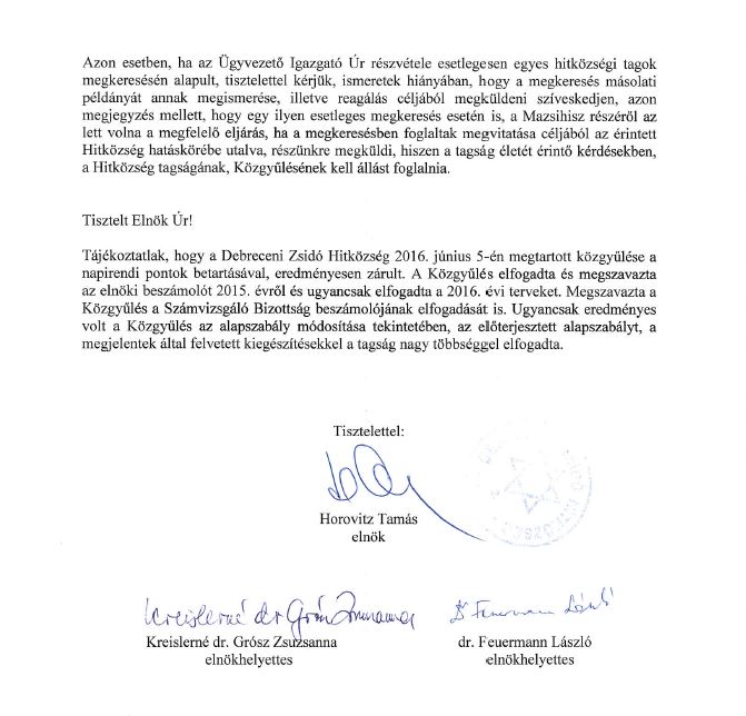 Horovitz levél 3