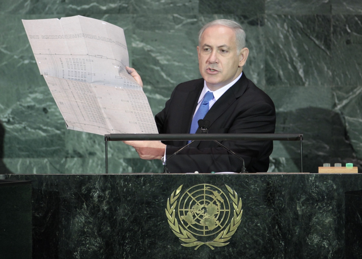 israeli-prime-minister-benjamin-netanyahu-holds-document-outlining-plans-auschwitz-death-camp