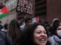 Palesztin párti tüntetők a Columiba egyetemen