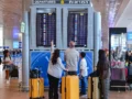 A Ben Gurion nemzetközi repülőtéren (képkivágás)