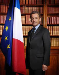 Nicolas Sarkozy első hivatalos fotója