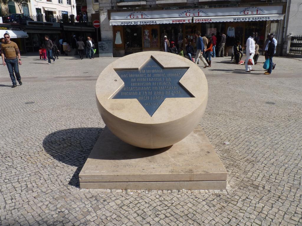 Az 1506-ban Lisszabonban lemészárolt zsidók emlékműve