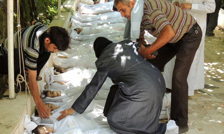 Victims of Syrian chemical weapons attack