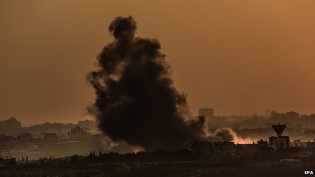 Izrael Gáza fotó EPA