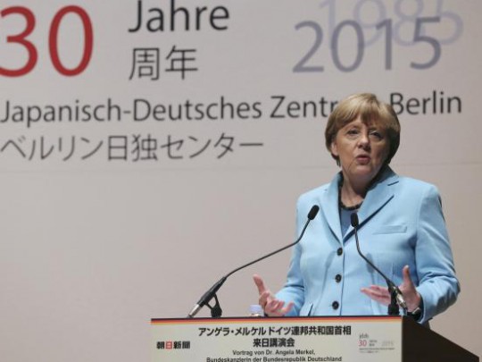 Merkel Japánban