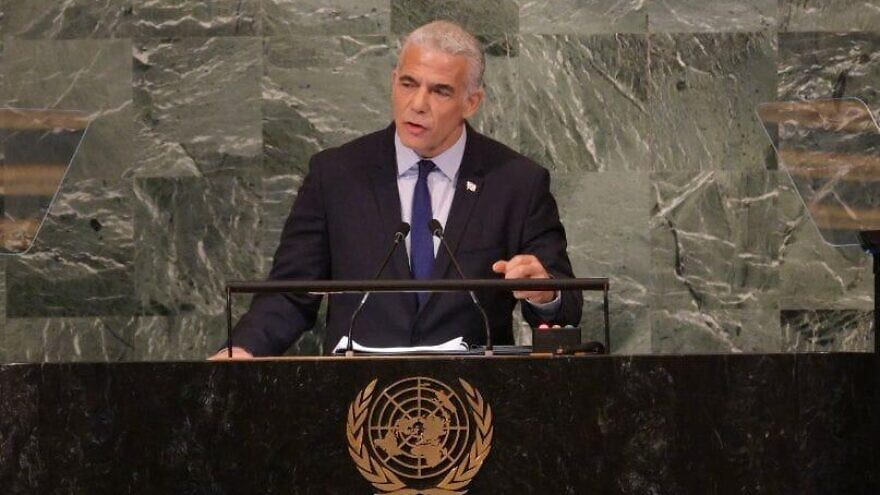 Jair Lapid izraeli miniszterelnök beszéde az ENSZ-ben