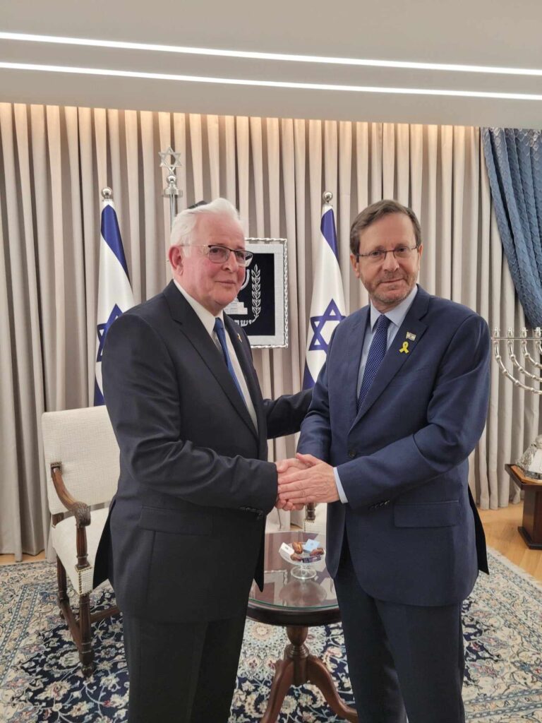 A Mazsihisz elnöke az izraeli államelnökkel találkozott