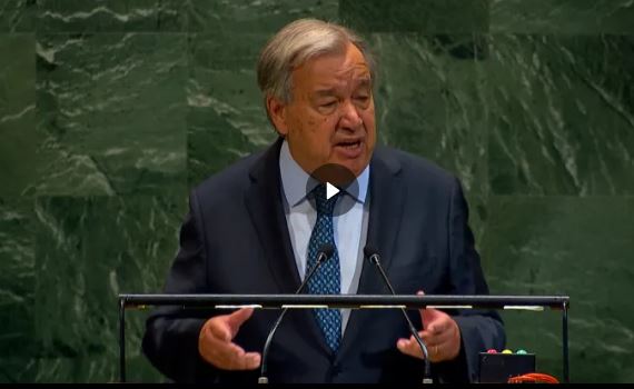 Antonio Guterres (Képernyőfotó)