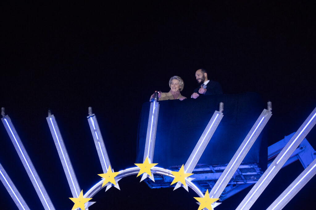 Ursula von der Leyen részt vett a brüsszeli Euro-Hanuka ünnepségen