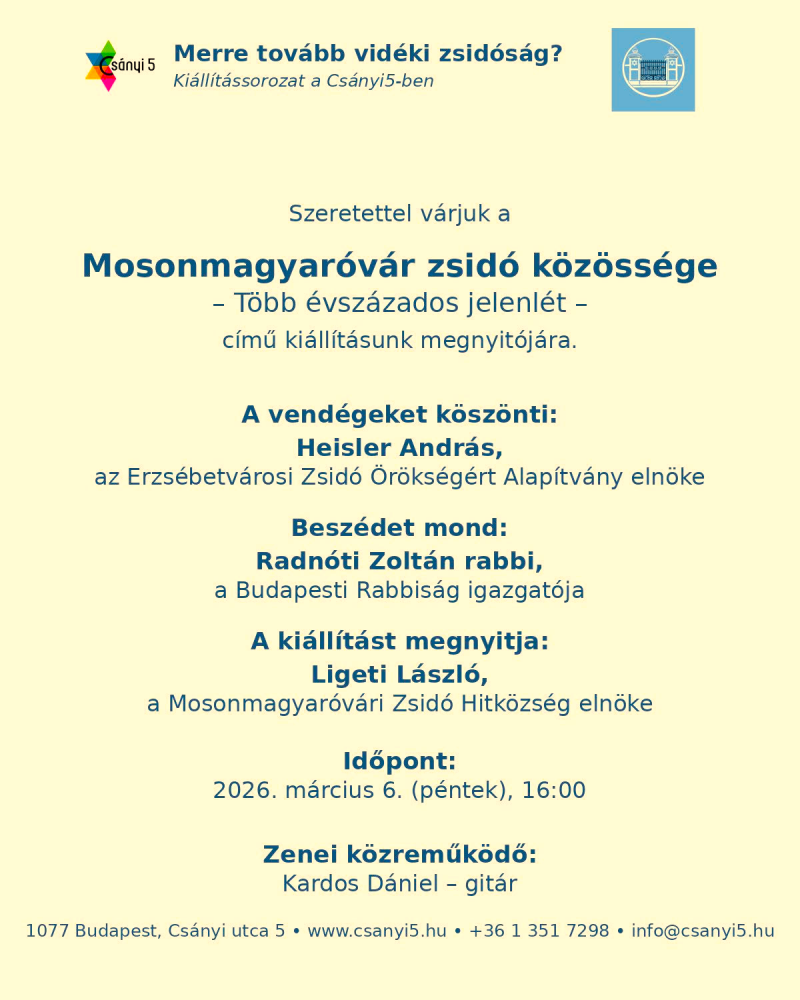 Merre tovább, vidéki zsidóság?