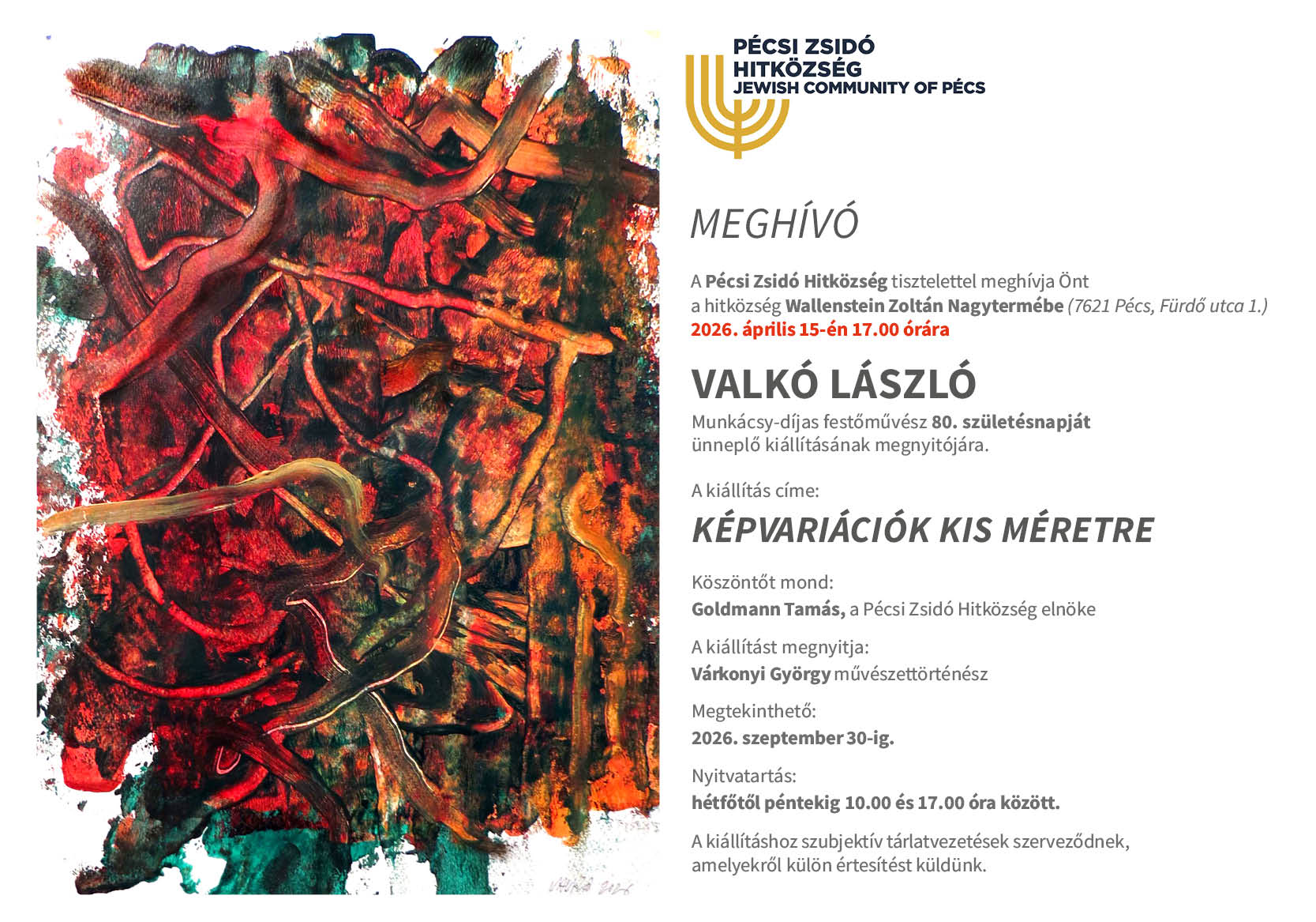 Pécs – Valkó 80, Képvariációk kis méretre