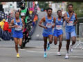 Aranyérmes lett az izraeli maratonfutó csapat