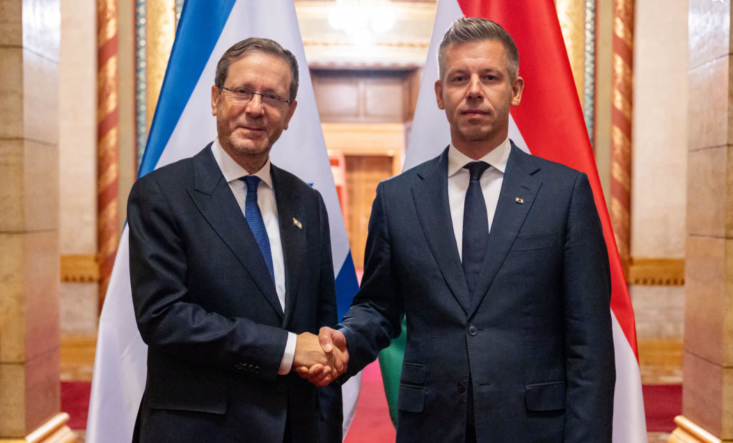 Magyar Péter miniszterelnök fogadta Jichak Herzogot, Izrael államelnökét